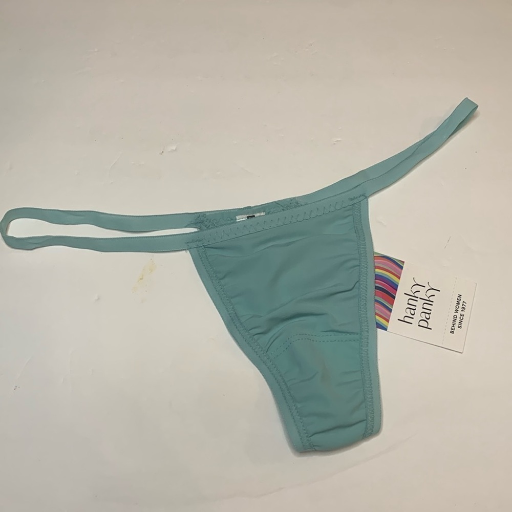 Hanky Panky G-String Panty Eucalyptus Green OS NWT
